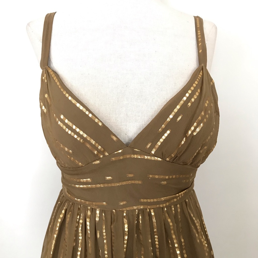 Milly New York Cocktail Dress W Gold - Picture 2 of 6